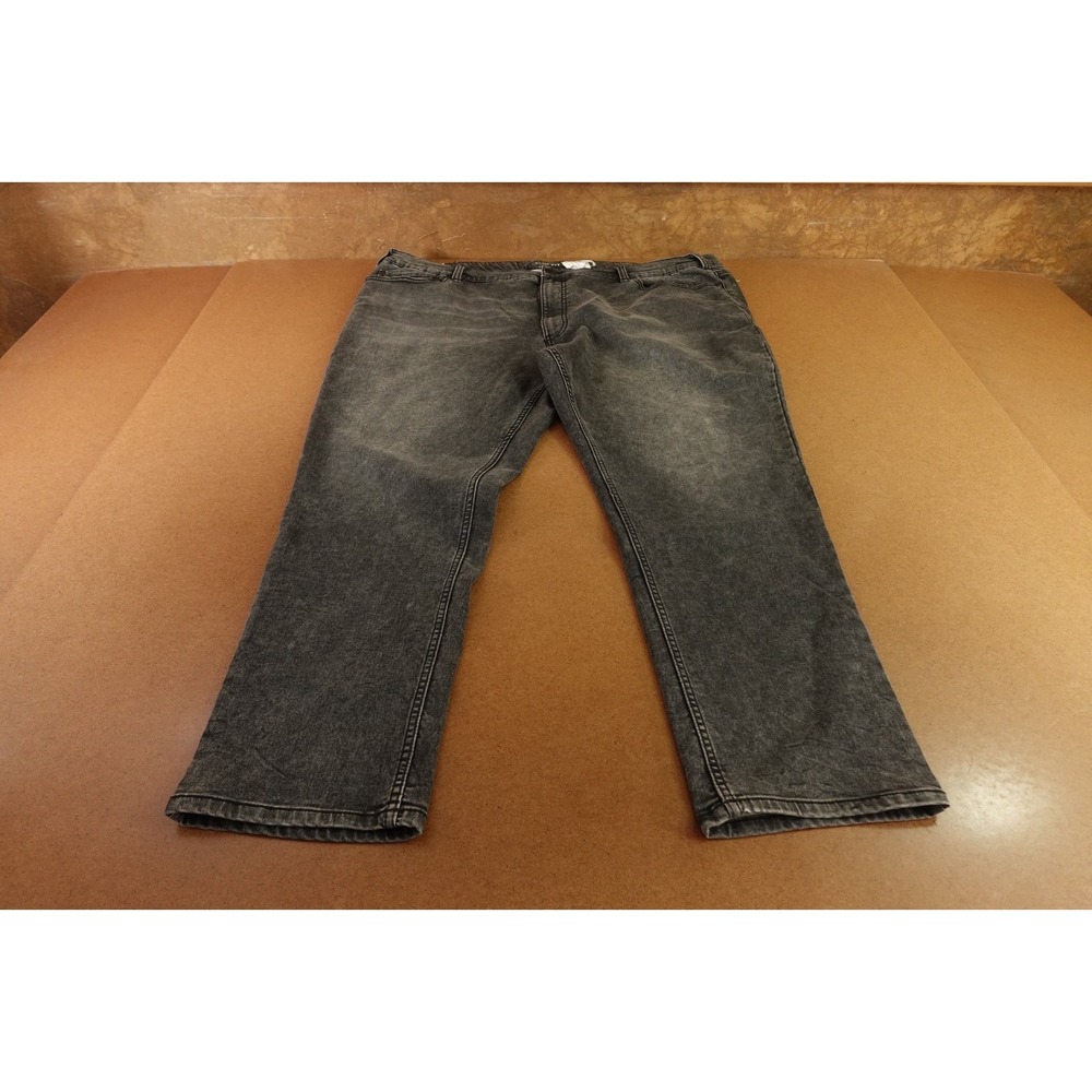 True Nation Fit By DXL Mens 48x30 Gray Weekend Denim Slim Fit Straight Jeans NWT